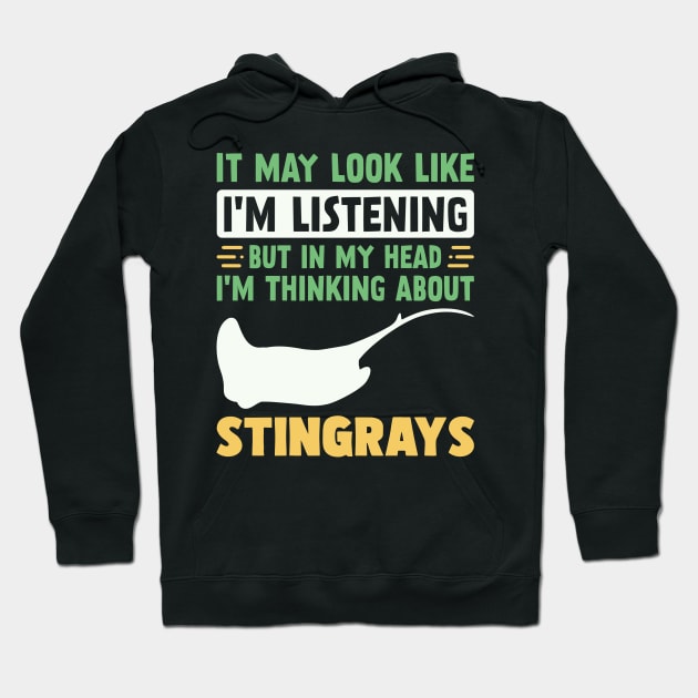 Funny Stingray Lover Hoodie by White Martian